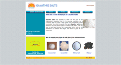 Desktop Screenshot of gayathrisalts.com