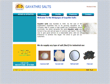 Tablet Screenshot of gayathrisalts.com